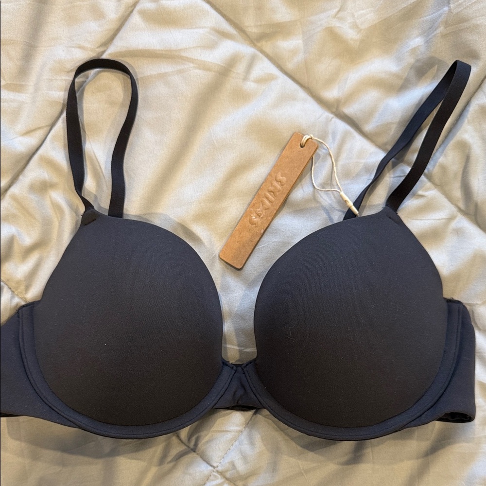 SKIMS Fits Everybody Push Up Demi Bra - 34C - Onyx